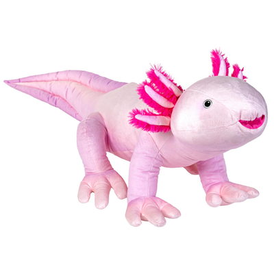 Wild Republic Cuddlekins Eco Jumbo Axolotl plush toy made from recycled materials