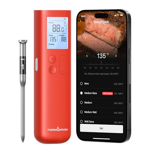 ThermoMaven Sub 1G Smart Wireless Meat Thermometer with