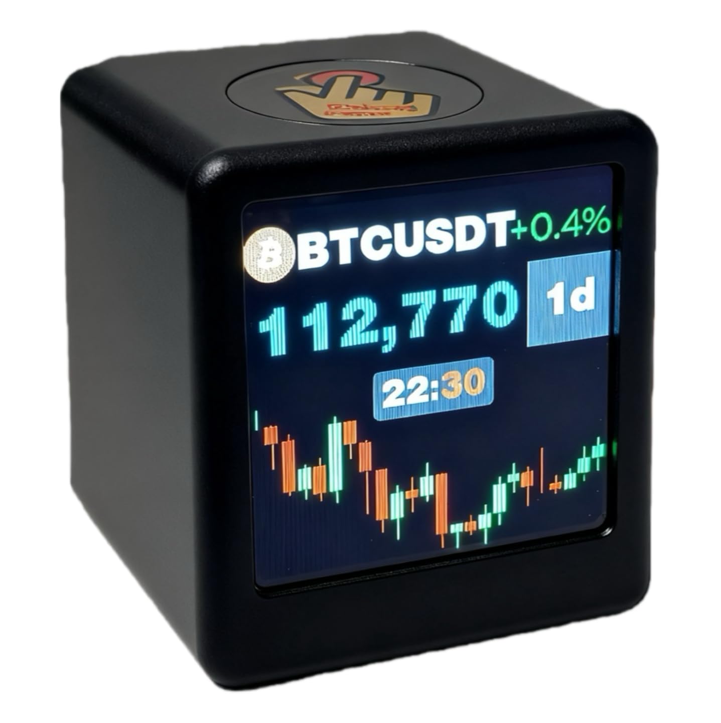 Real Time Crypto US Stocks Gold Display with Weather Clock