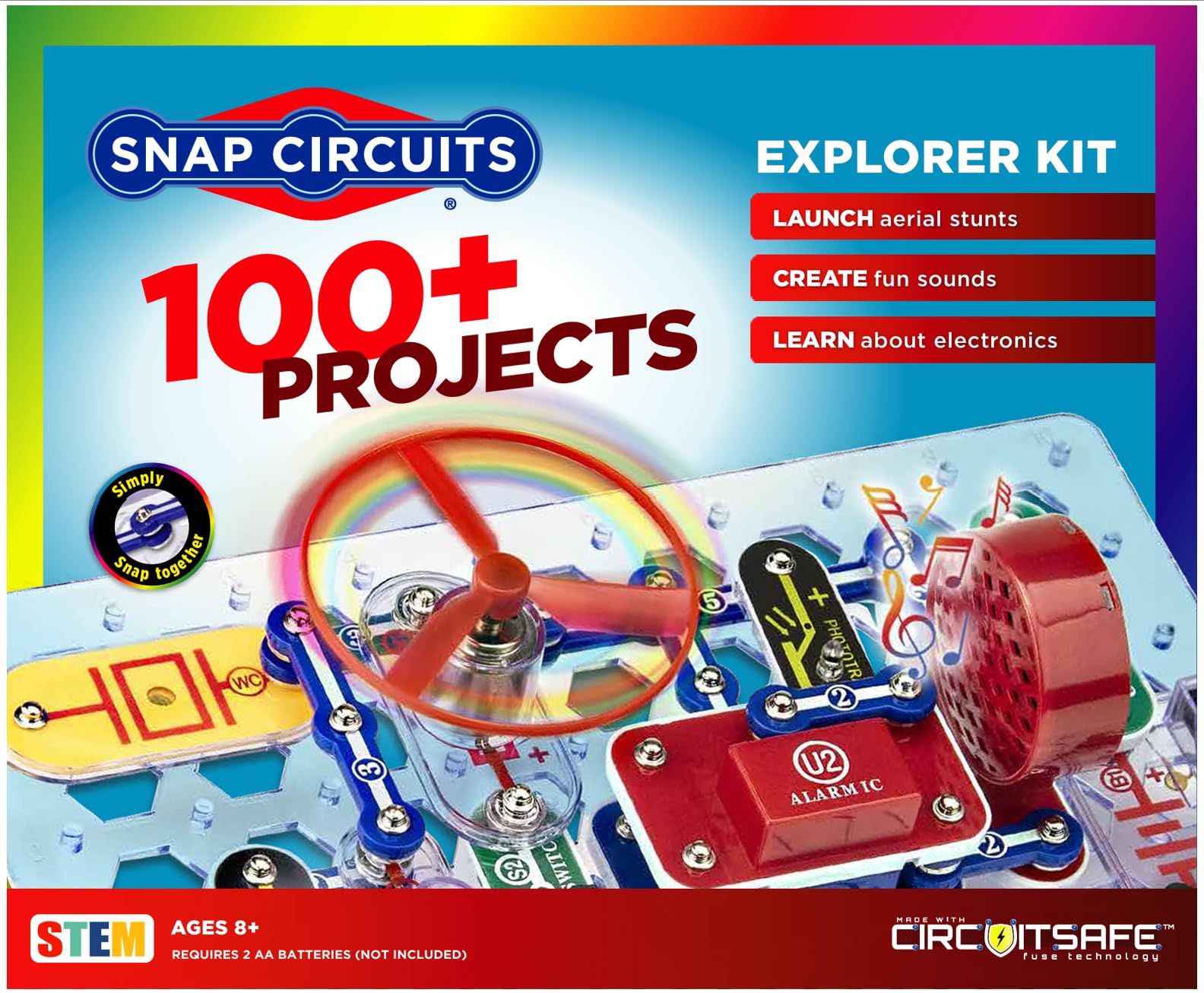 SNAP CIRCUITS Jr SC 100 STEM Electronics Kit 100 Projects