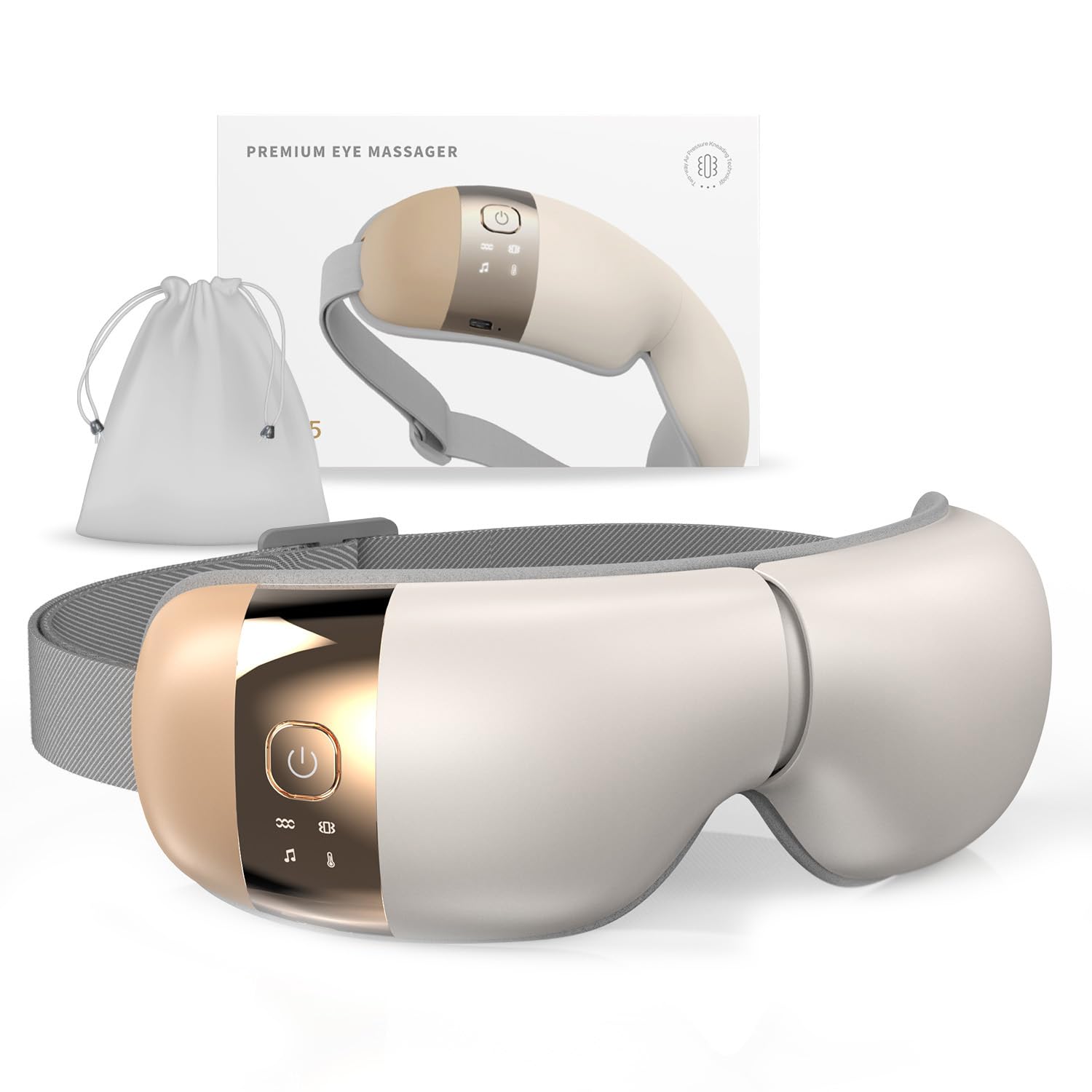 HubiCare Eye Massager with Heat Heated Air Pressure Eye Mask