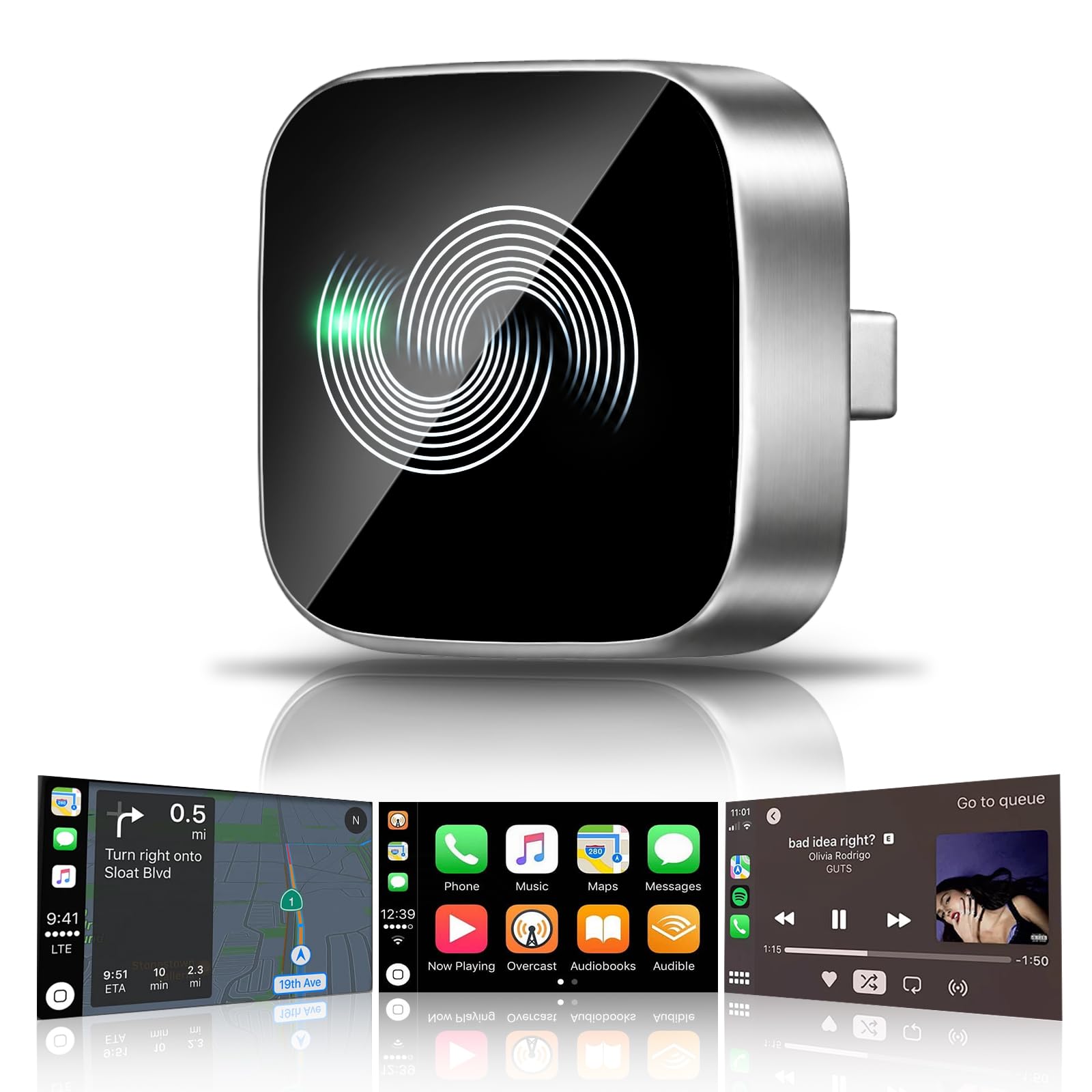 Wireless CarPlay Adapter 2 in 1 Wireless Car Play