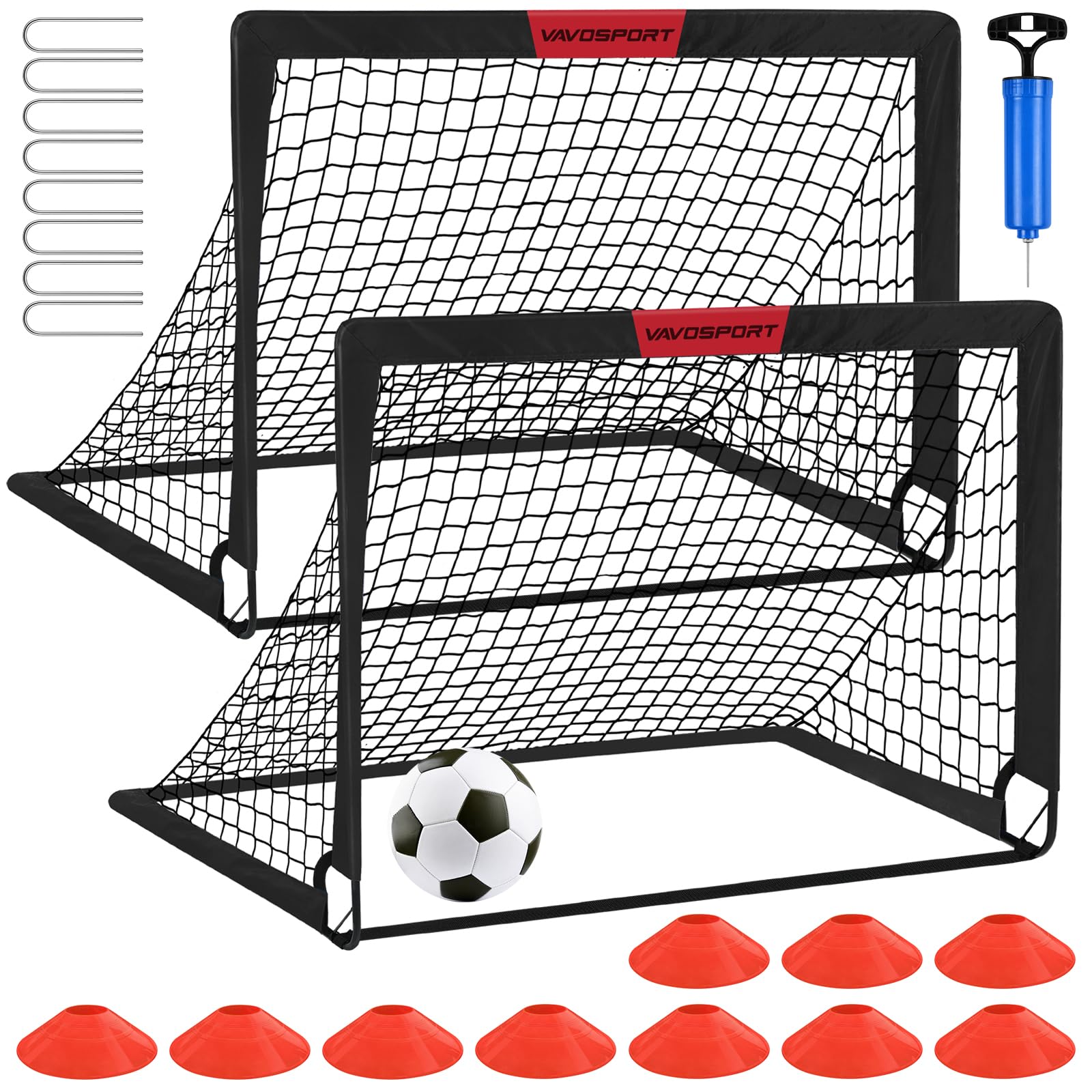 Kids Soccer Goals for Backyard Set of 2 Soccer Training