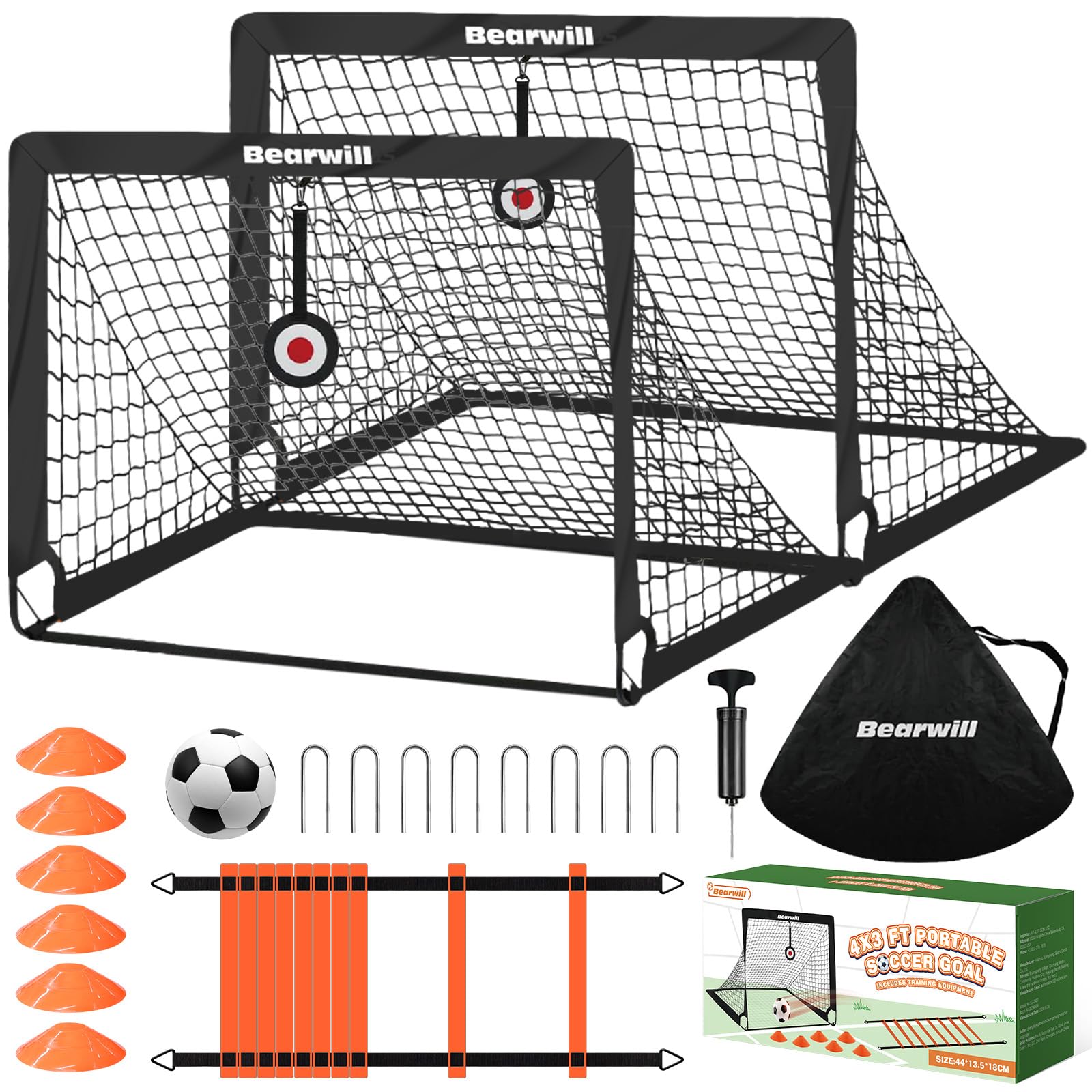 Soccer Goal Kids Soccer Goals for Backyard Set of 2