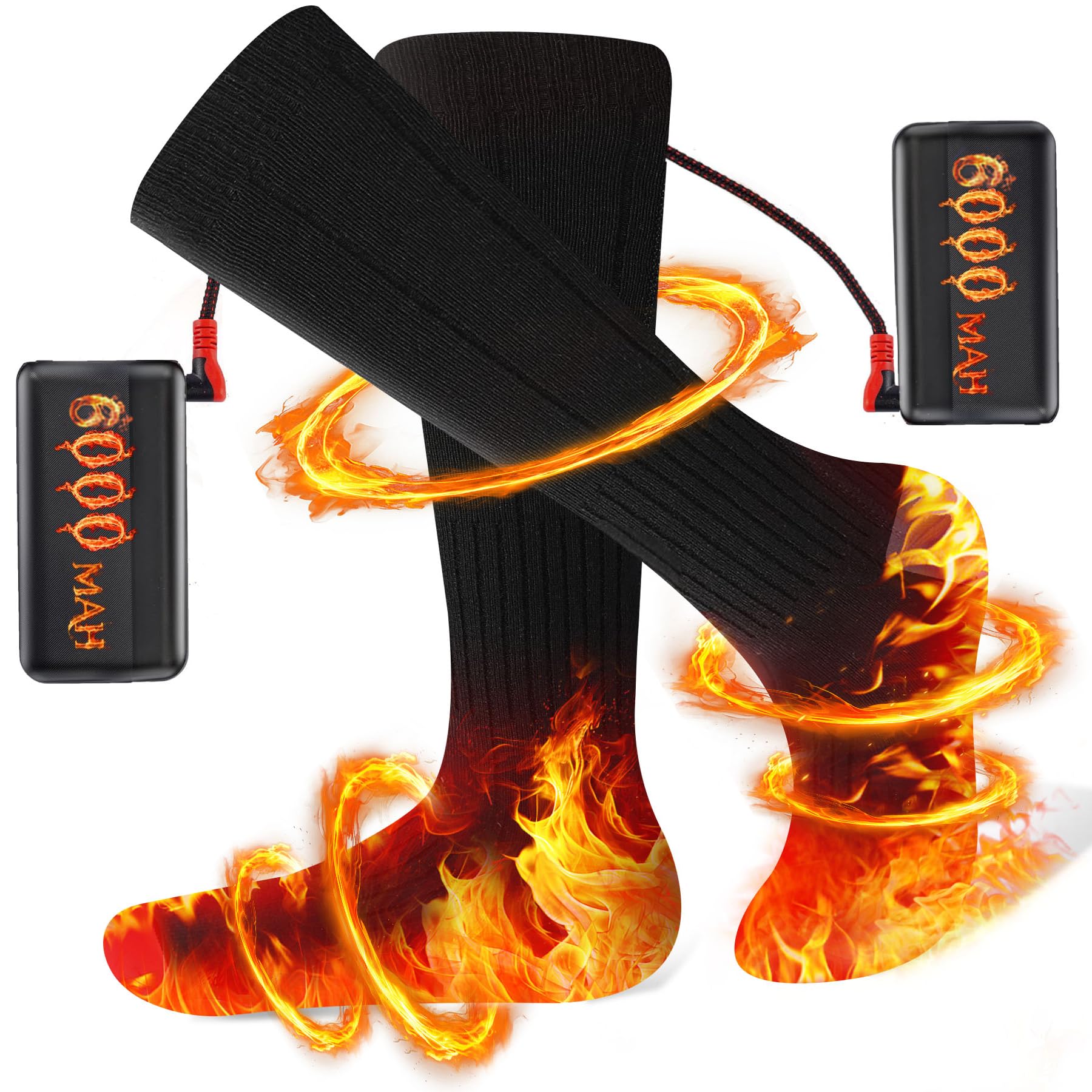 Heated Socks for Men Women Rechargeable Heated Socks with