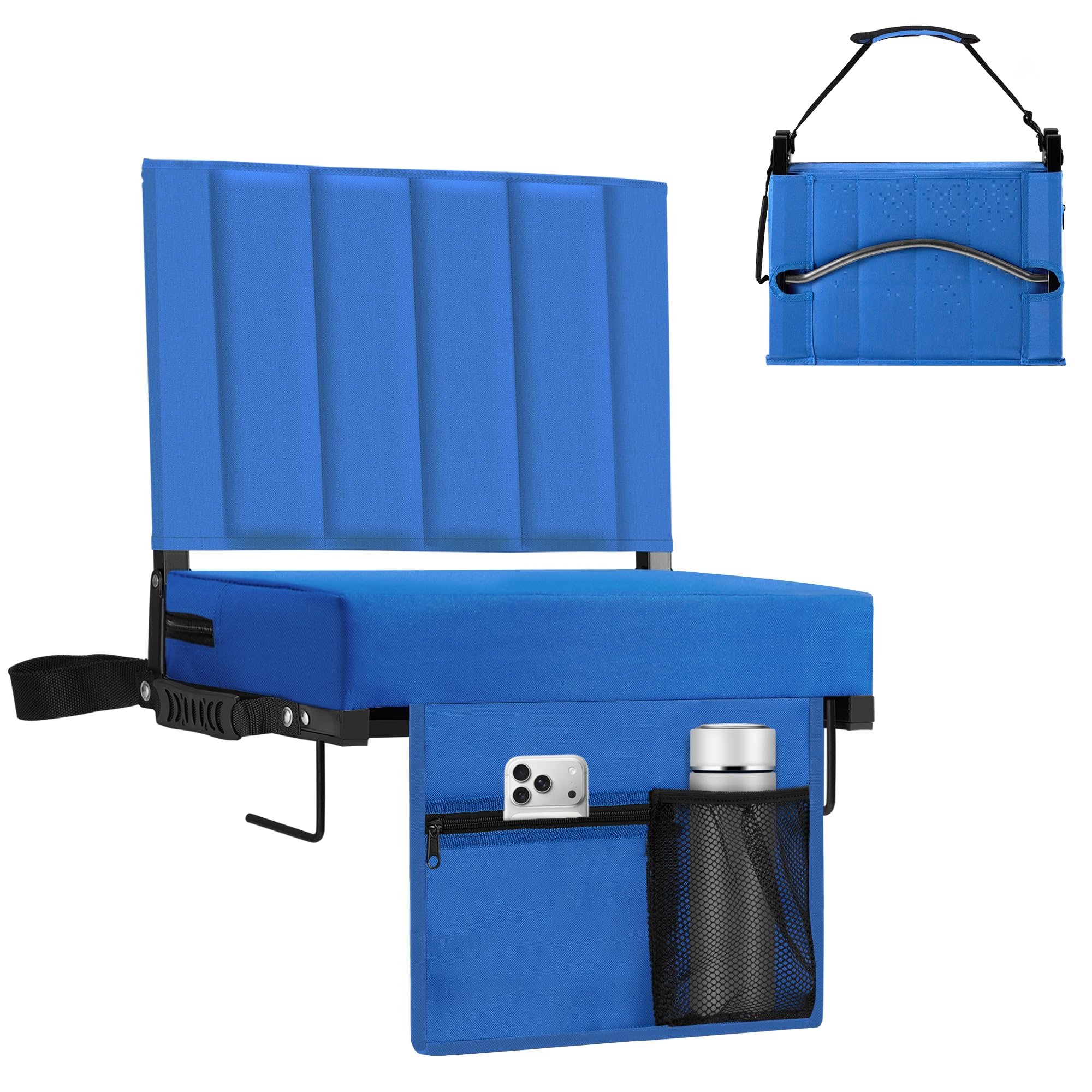 Stadium Seat for Bleachers with Back Support Portable