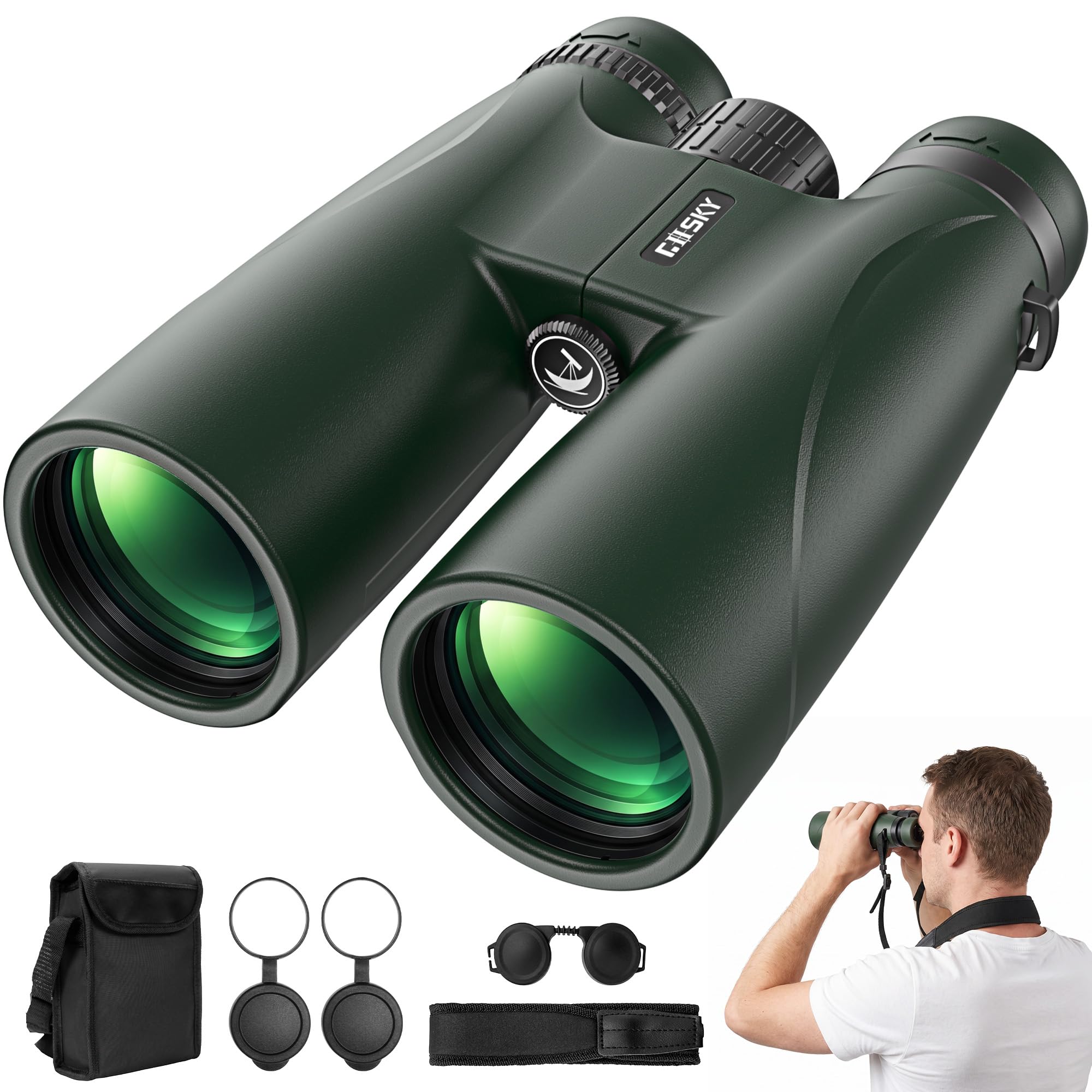 Gosky 12x52 Professional Binoculars for Adults High Powered