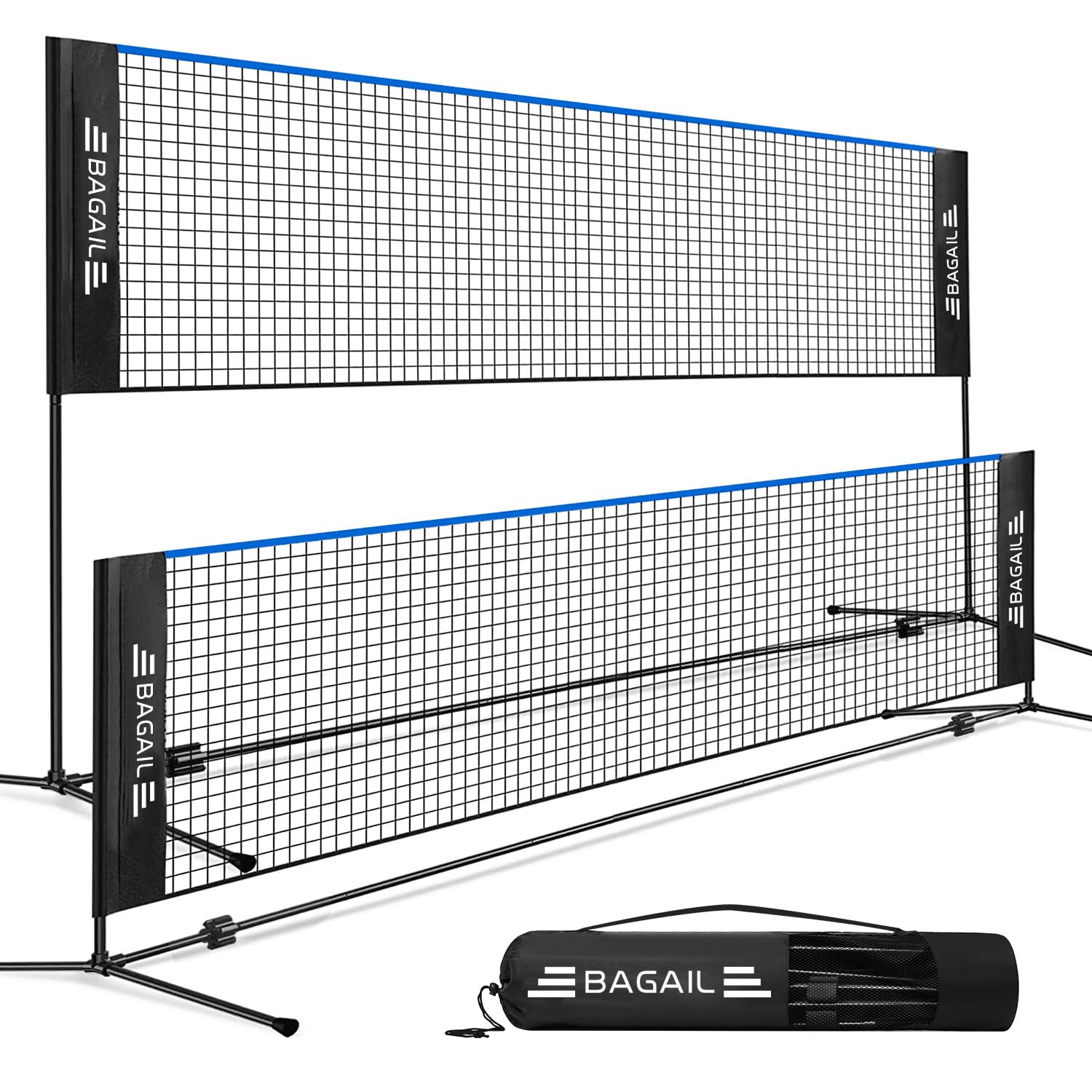 BAGAIL Badminton Pickleball Net 34 61 in Adjustable Height