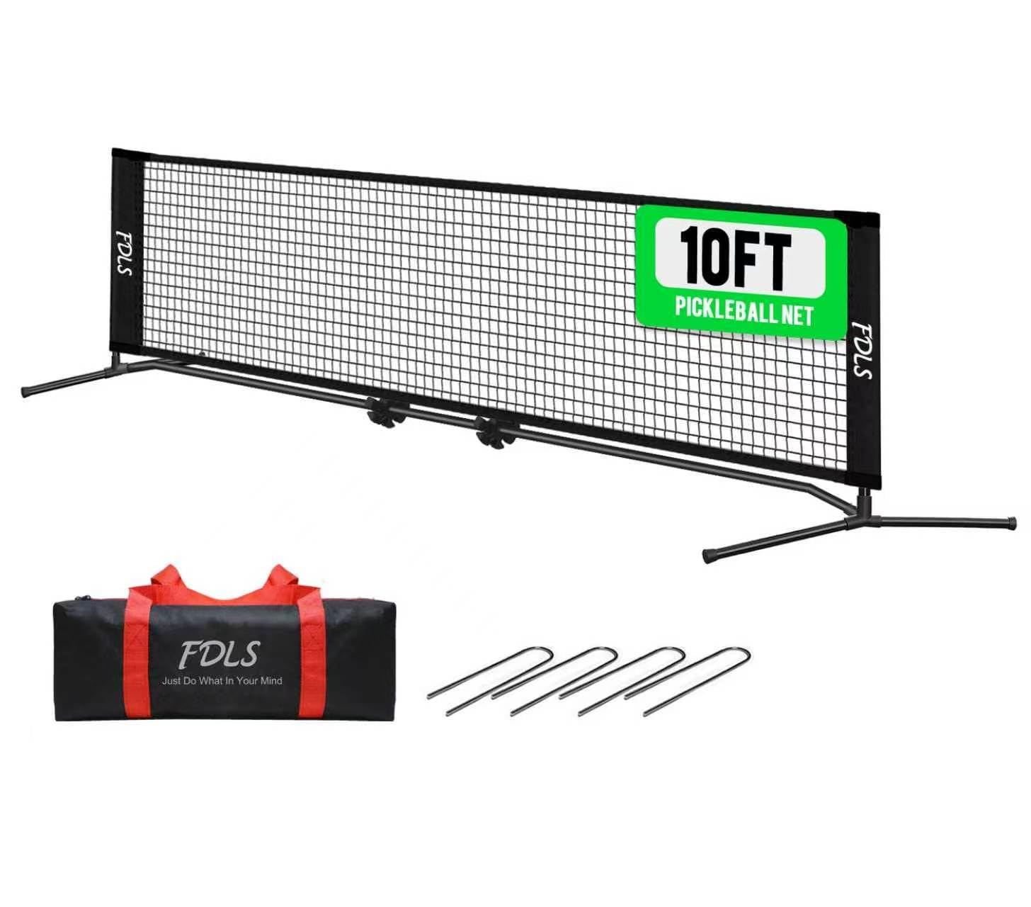 Portable 10FT Small Pickleball Net with Carry Bag for Indoor