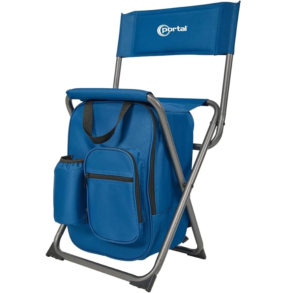 Portal Backpack Cooler Chair with Backrest Portable Folding
