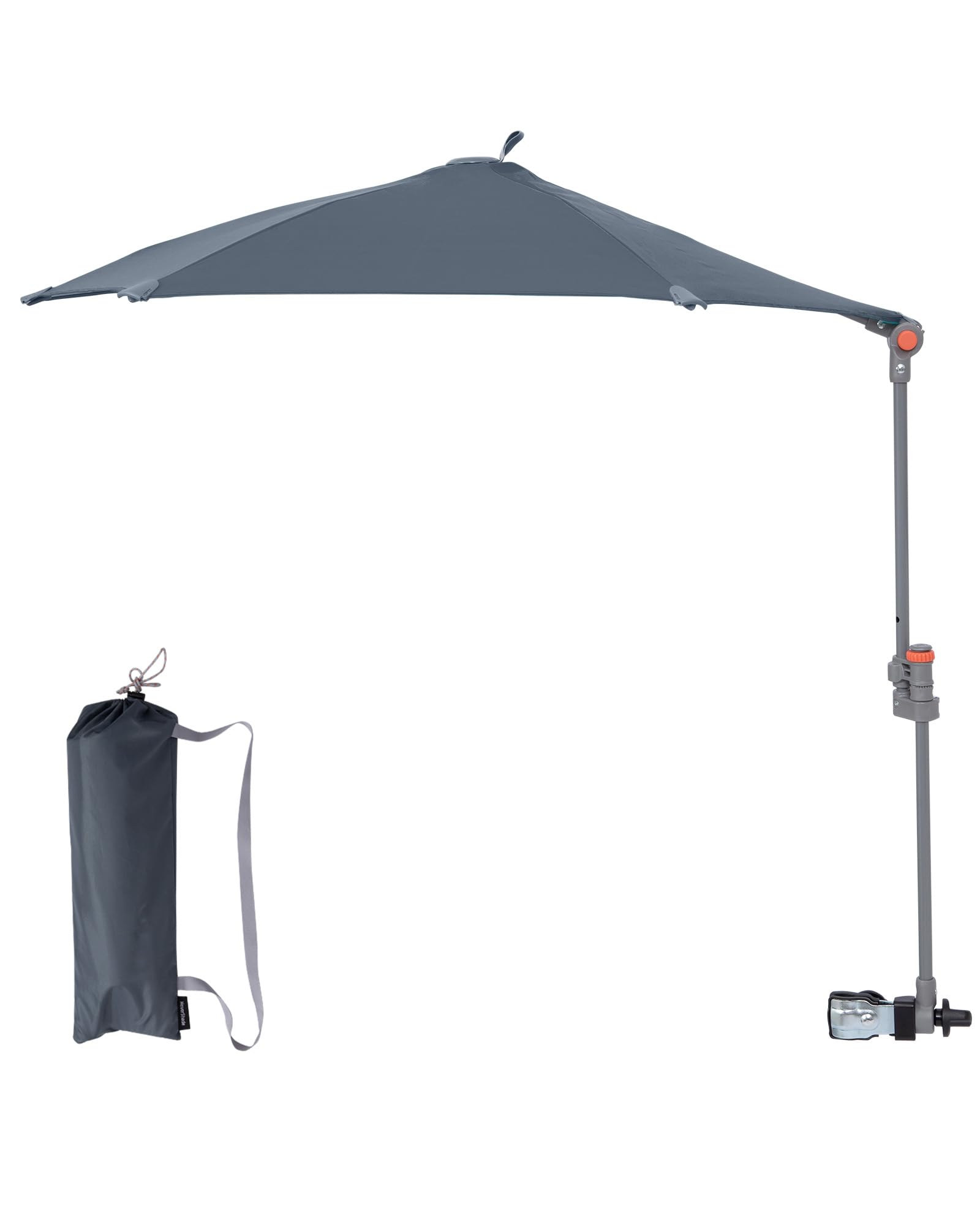 KingCamp UPF 50 Beach Chair Umbrella with Clamp Adjustable
