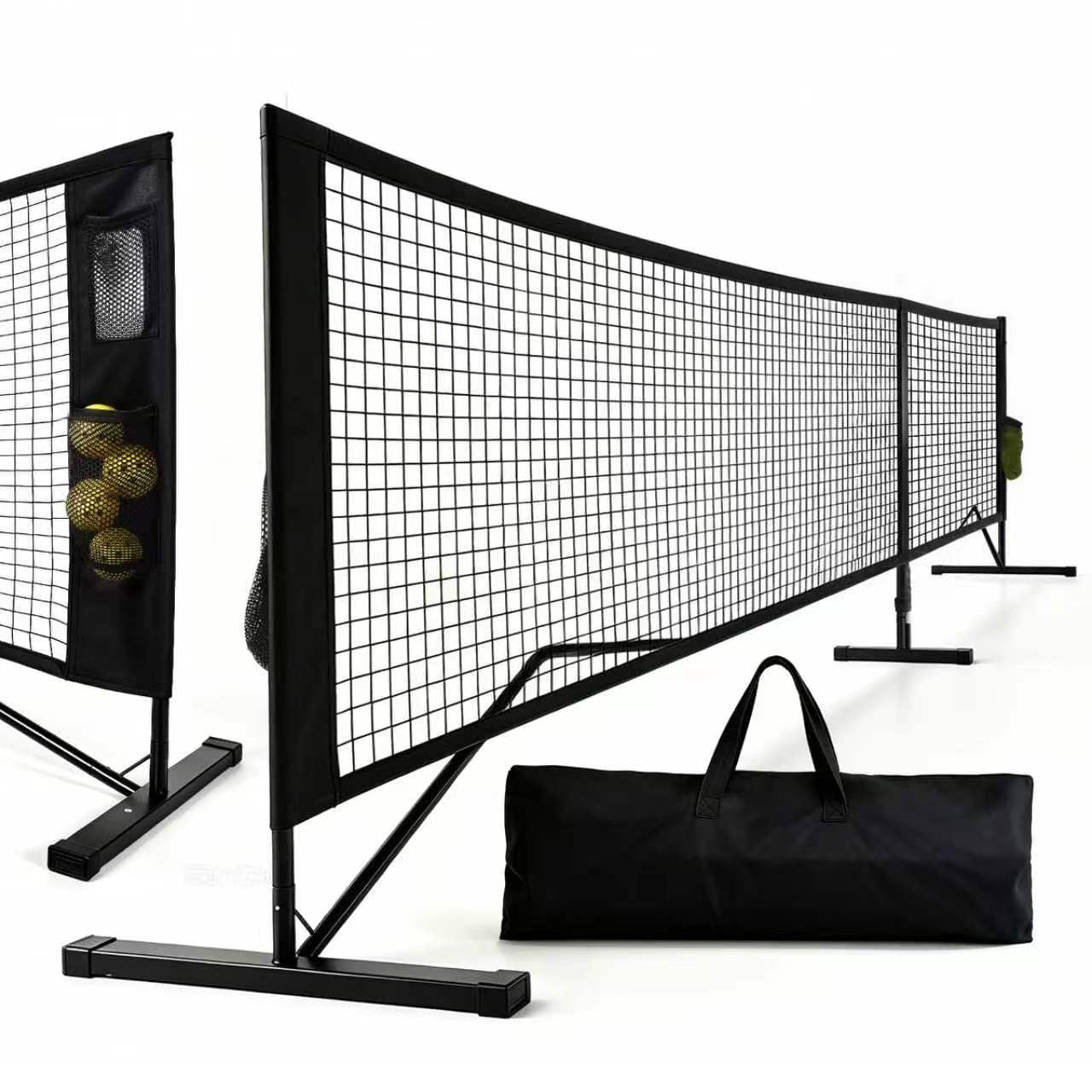 Portable Pickleball Net 22FT Pickle Ball Net with 4 Side