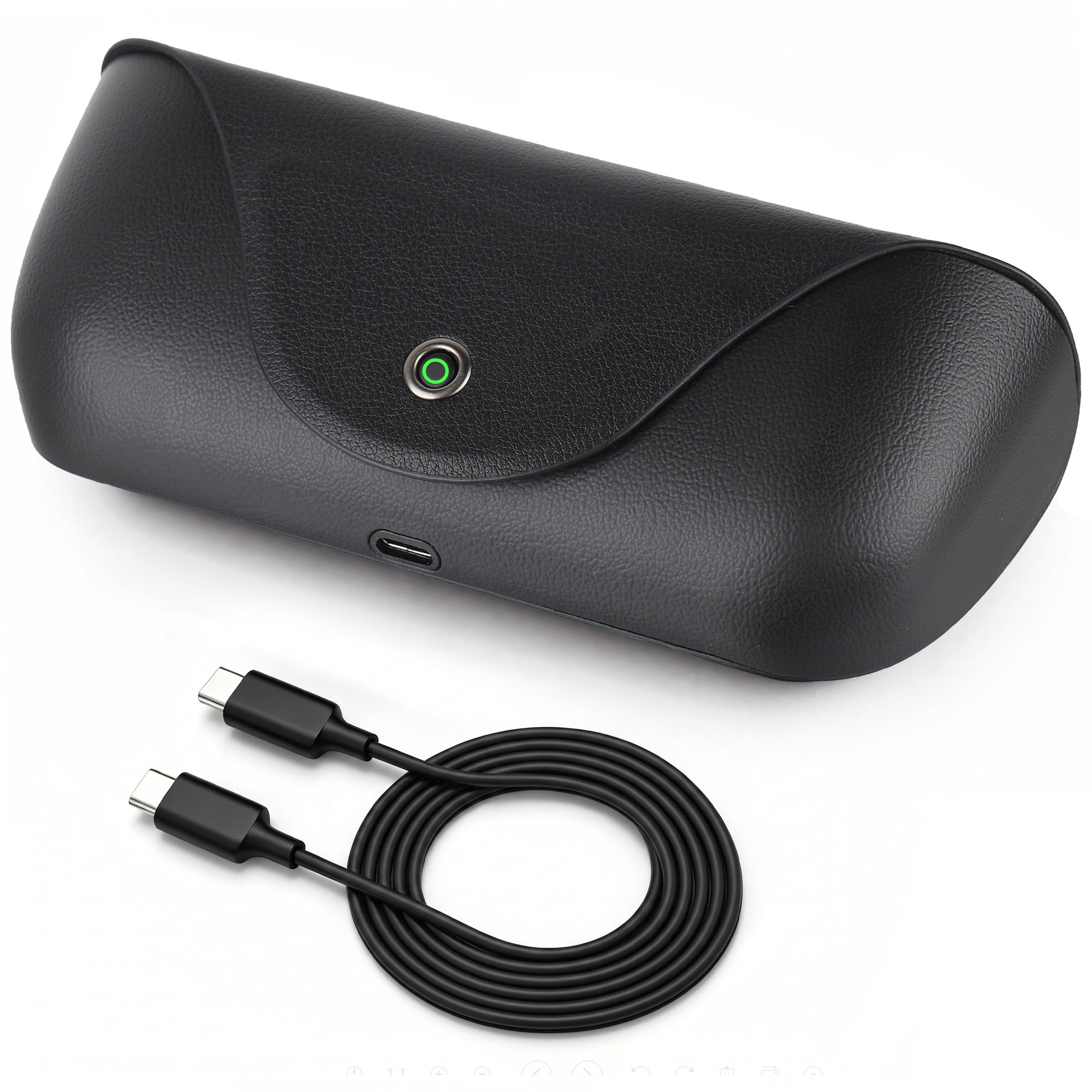 Portable Glasses Charging Case Compatible with Ra y Ban Me
