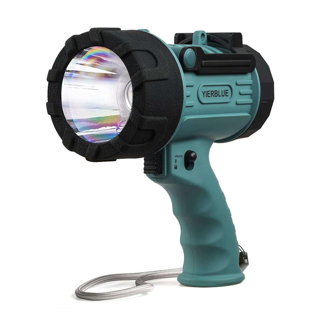 YIERBLUE Rechargeable Spotlight Super Bright 2000 000 High