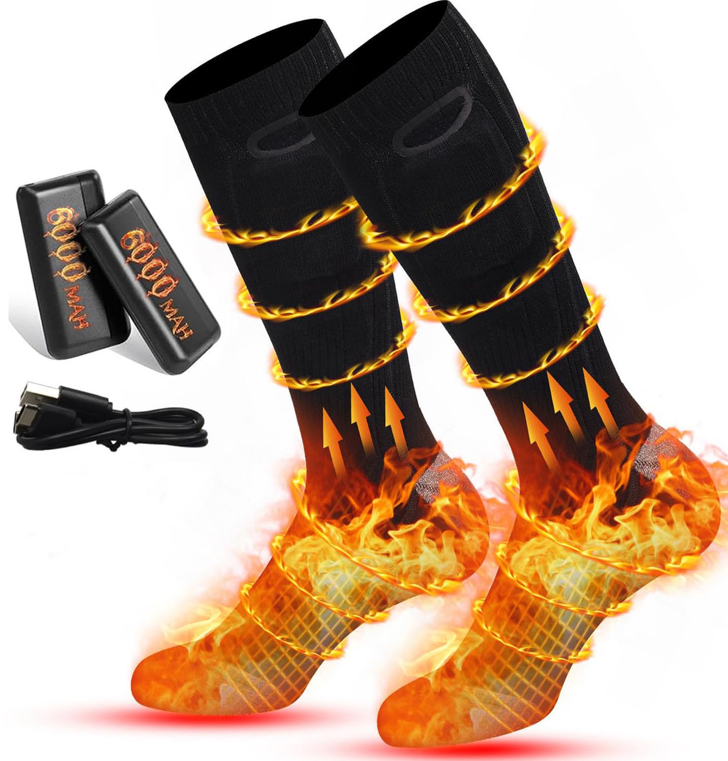 Heated Socks for Men Women Rechargeable Heated Socks with