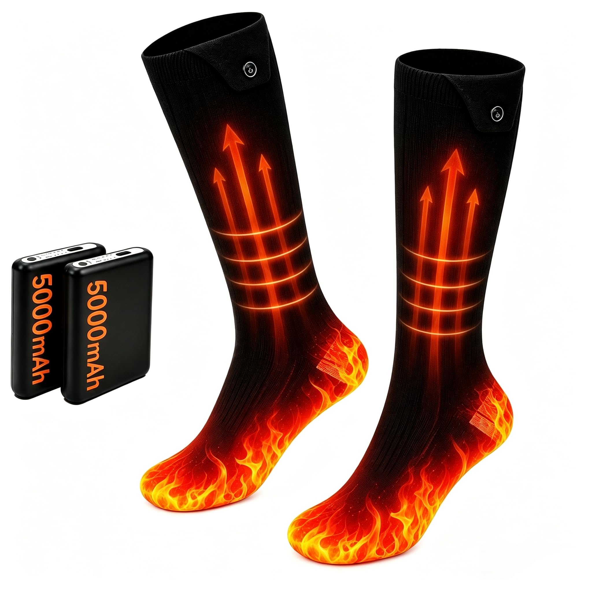 Heated Socks for Men Women Rechargeable Electric Socks 4