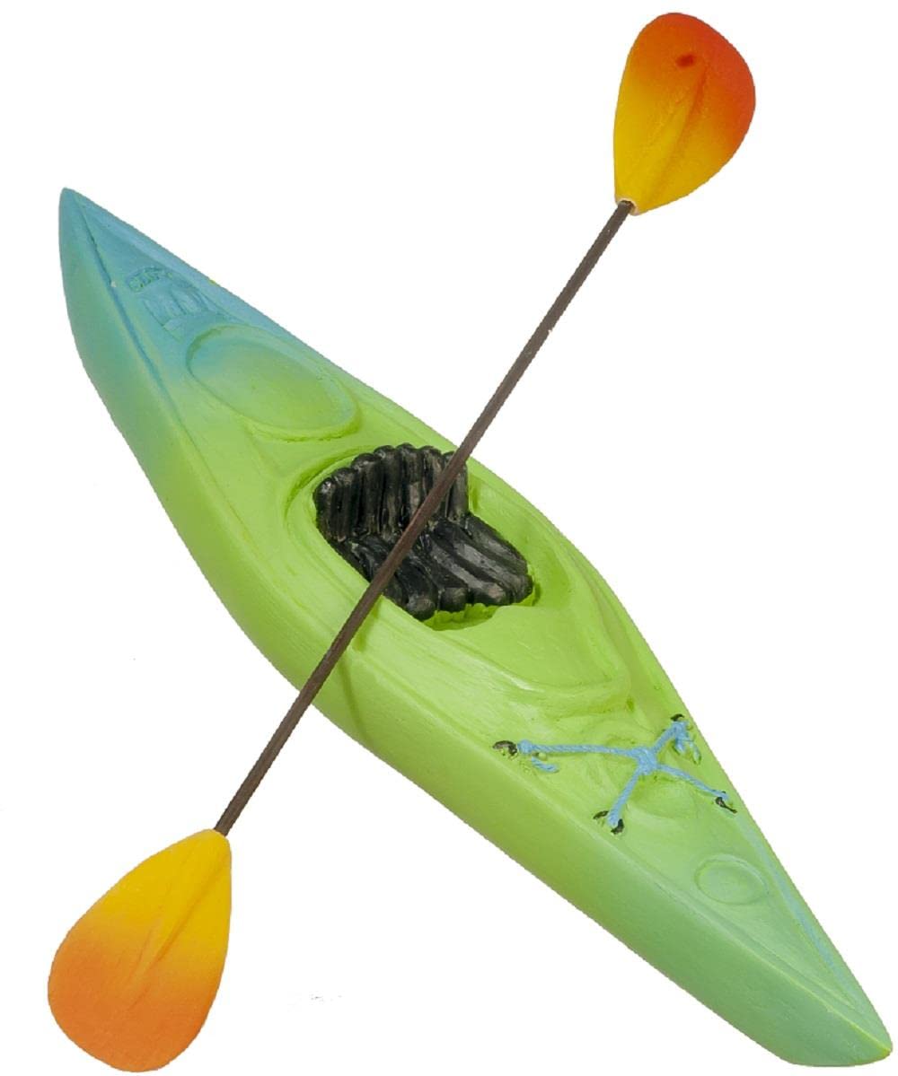 Dollhouse Kayak with Paddle Miniature Outdoor Sports