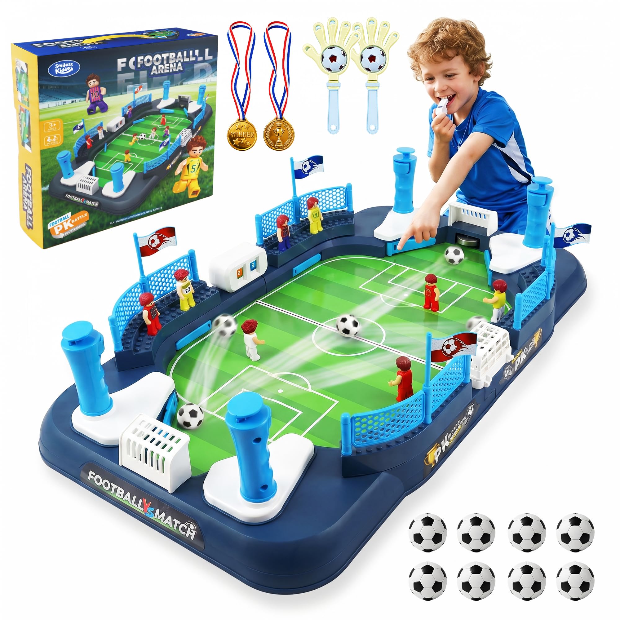 SMILESSKIDDO Mini Foosball Table Toys for Kids Soccer Board