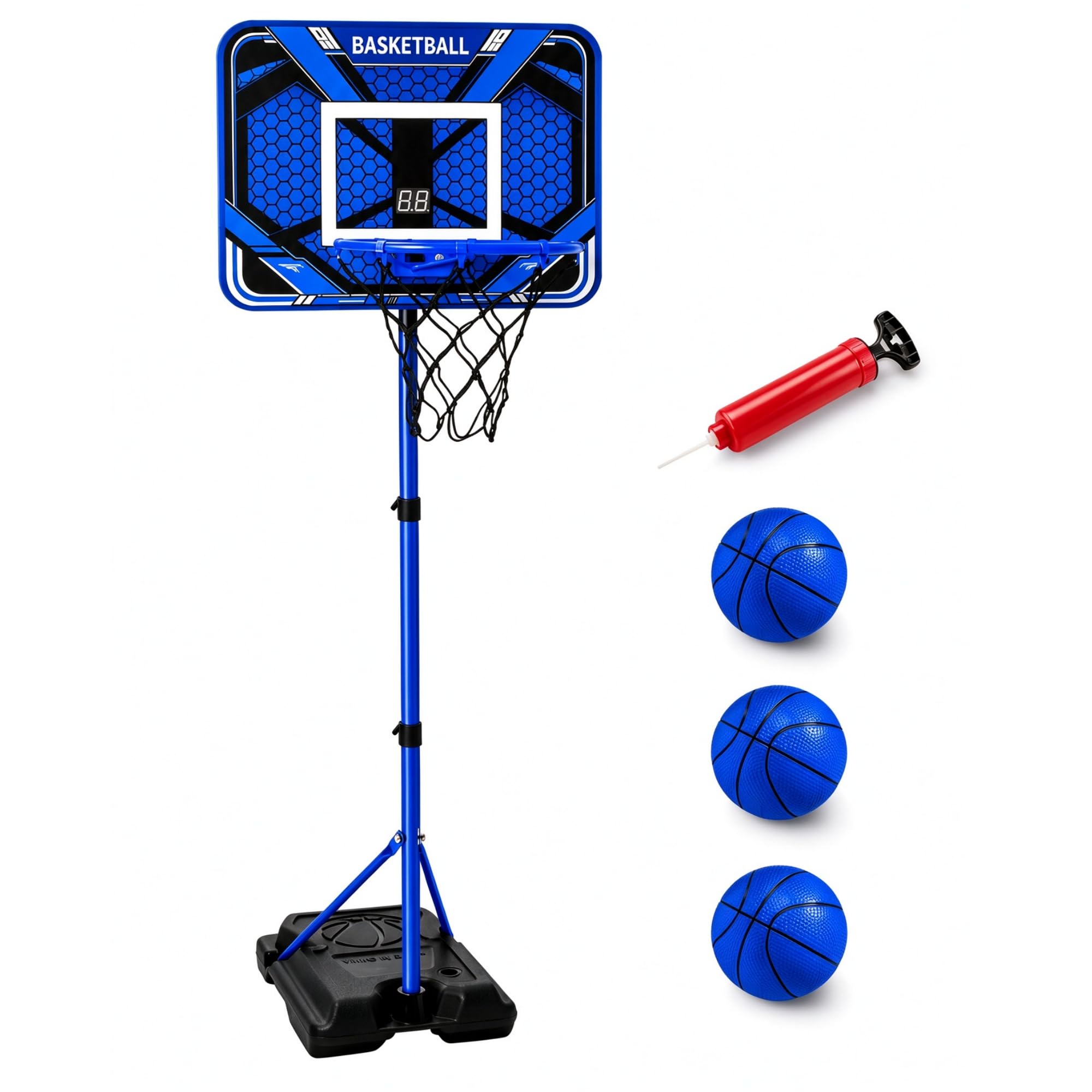 TaroKitc Kids Basketball Hoop with Scoreboard Adjustable