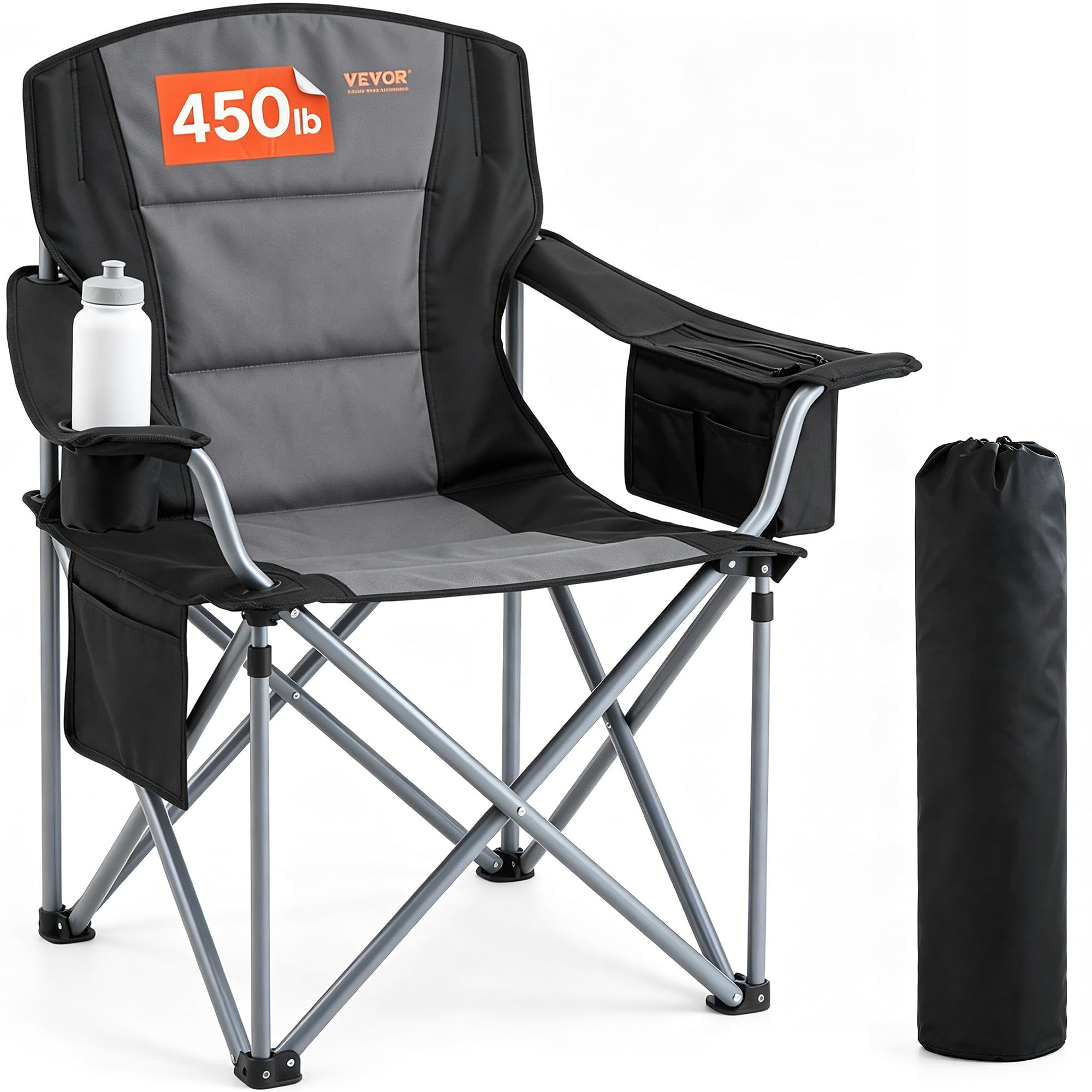 VEVOR Oversized Camping Folding Chair Portable Heavy Duty