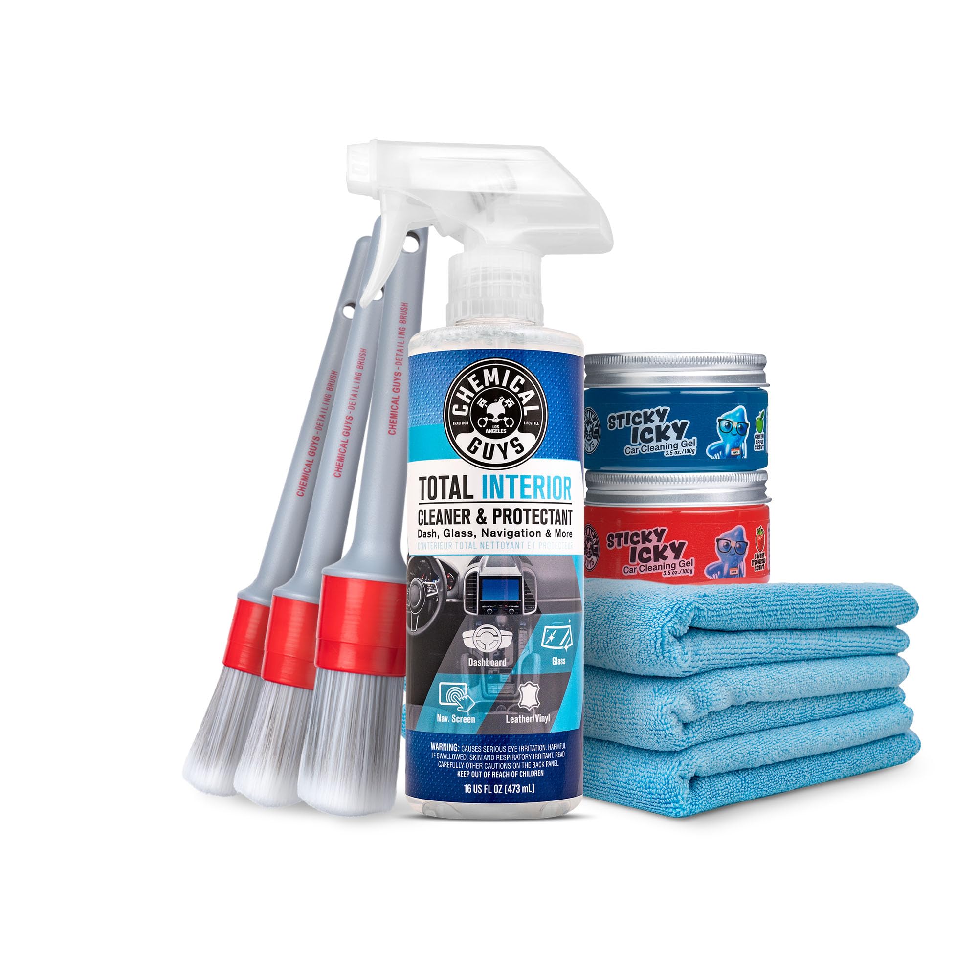 Chemical Guys 9 Piece Interior Car Cleaning Kit Cleaner Gel