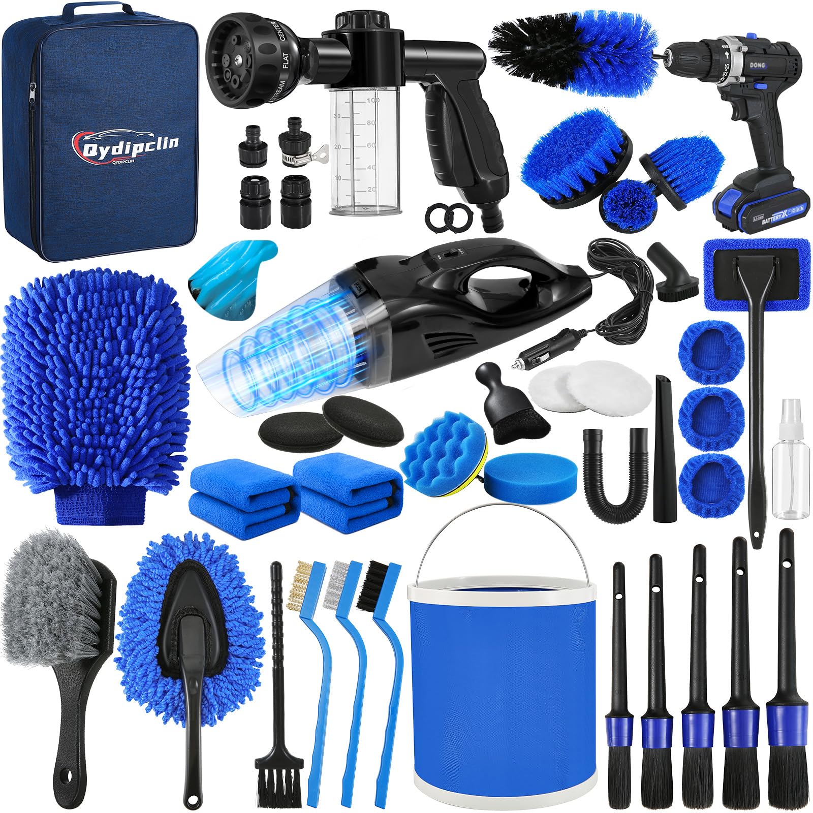 45Pcs Car Detailing Kit Detailing Brush Set Car Wash