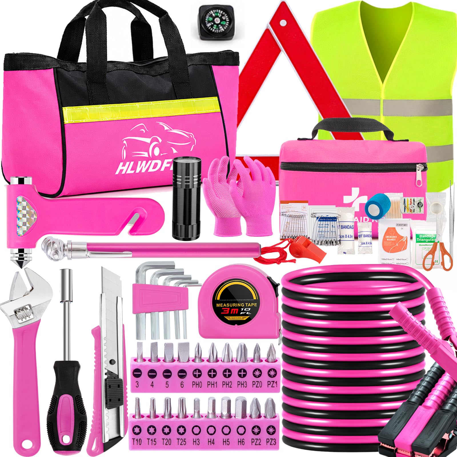 Car Roadside Safety Kit