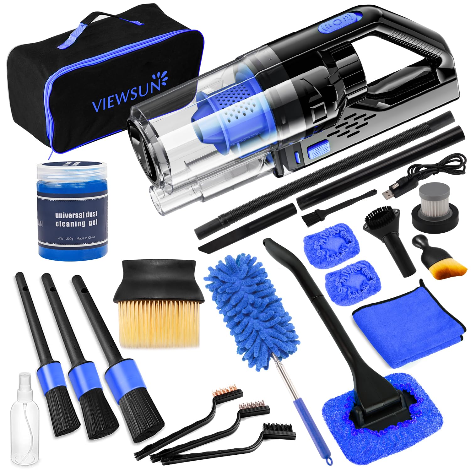 Car Cleaning Kit Car Interior Detailing Kit with High Power