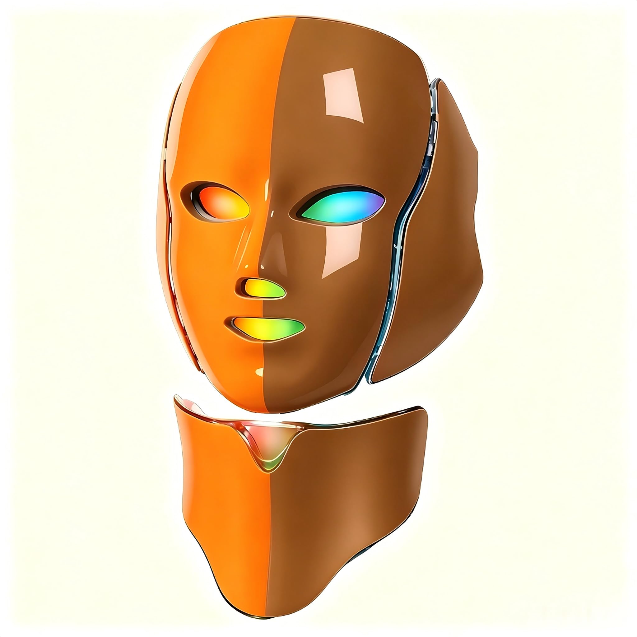 LED Face Mask with 7 Colors Light Therapy At Home Facial