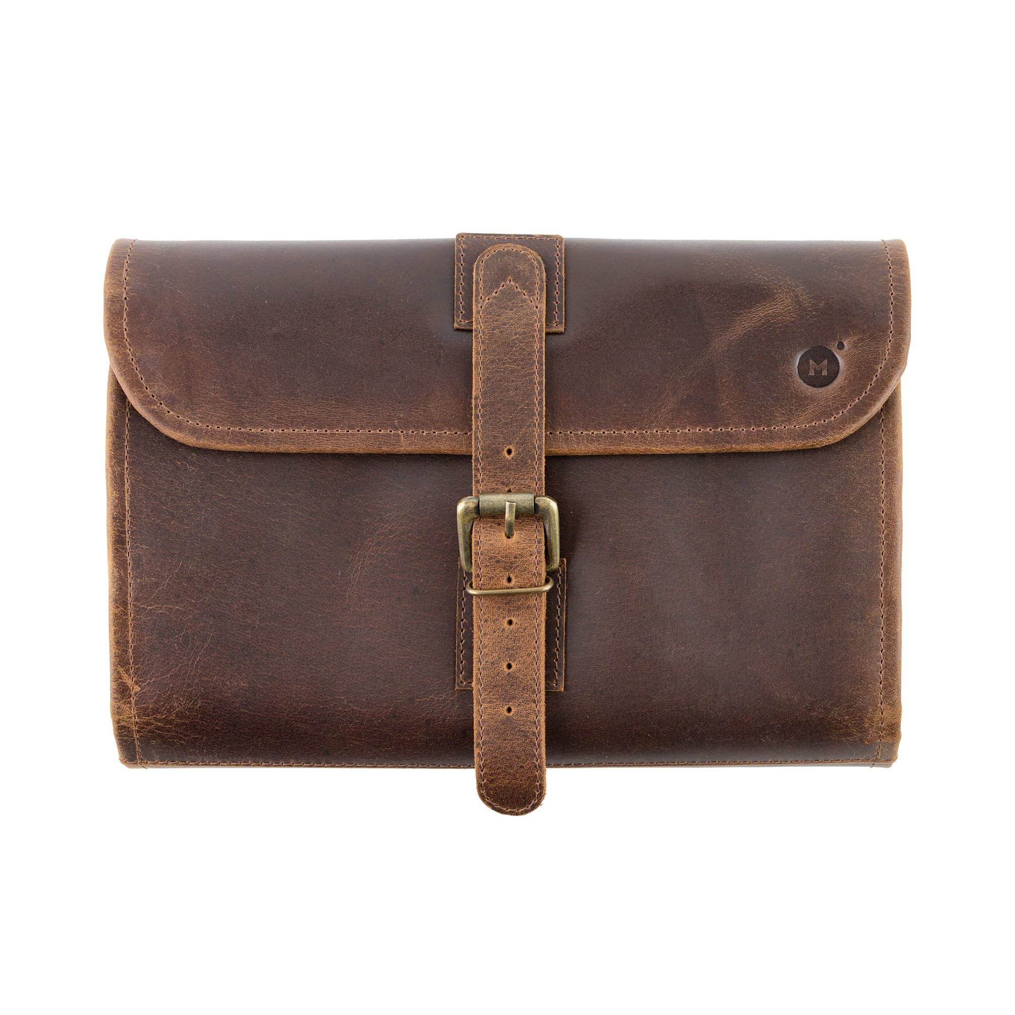 moonster Hanging Toiletry Bag for Men Women Leather Travel