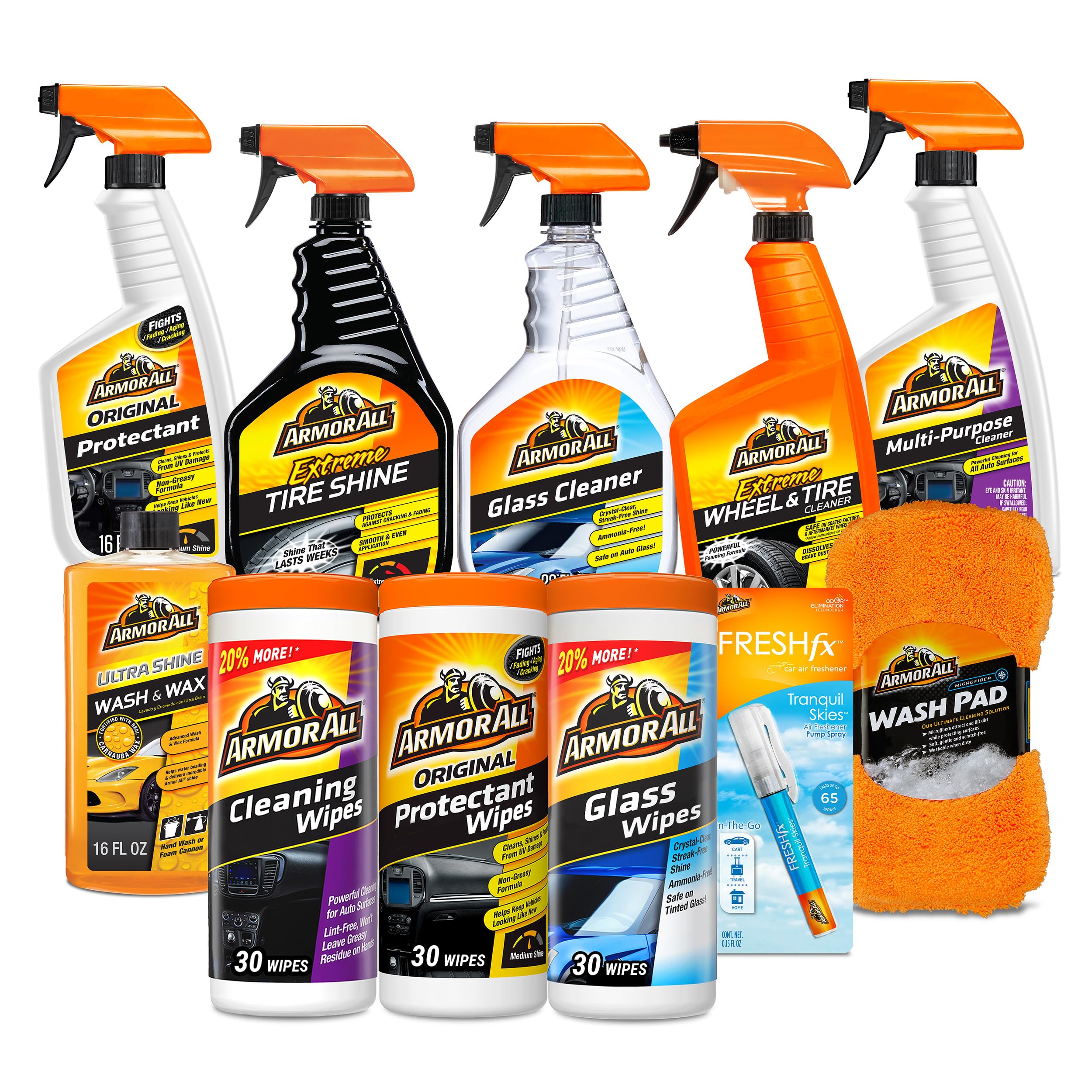Armor All Premier Car Care Kit Includes Car Wax Wash Kit