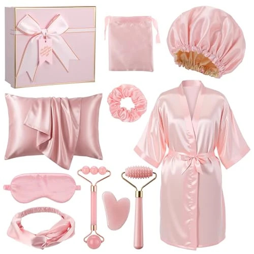 13 Pcs Birthday Gift for Women Spa Care Set Pink