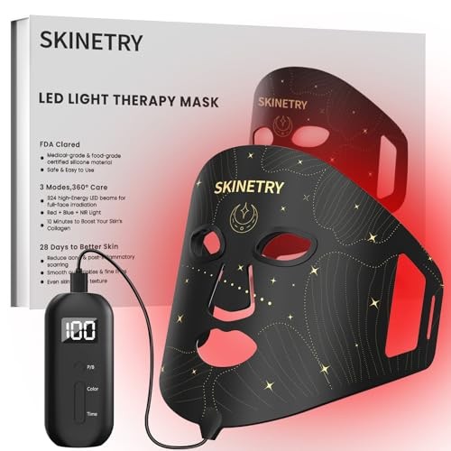 LED Face Mask Light Therapy Portable Red Light Therapy for