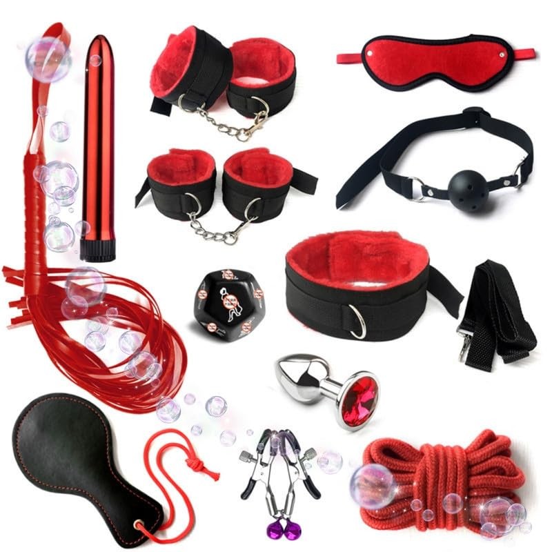 Red 12 Piece Adjustable Sports Nylon Outdoor Fitness