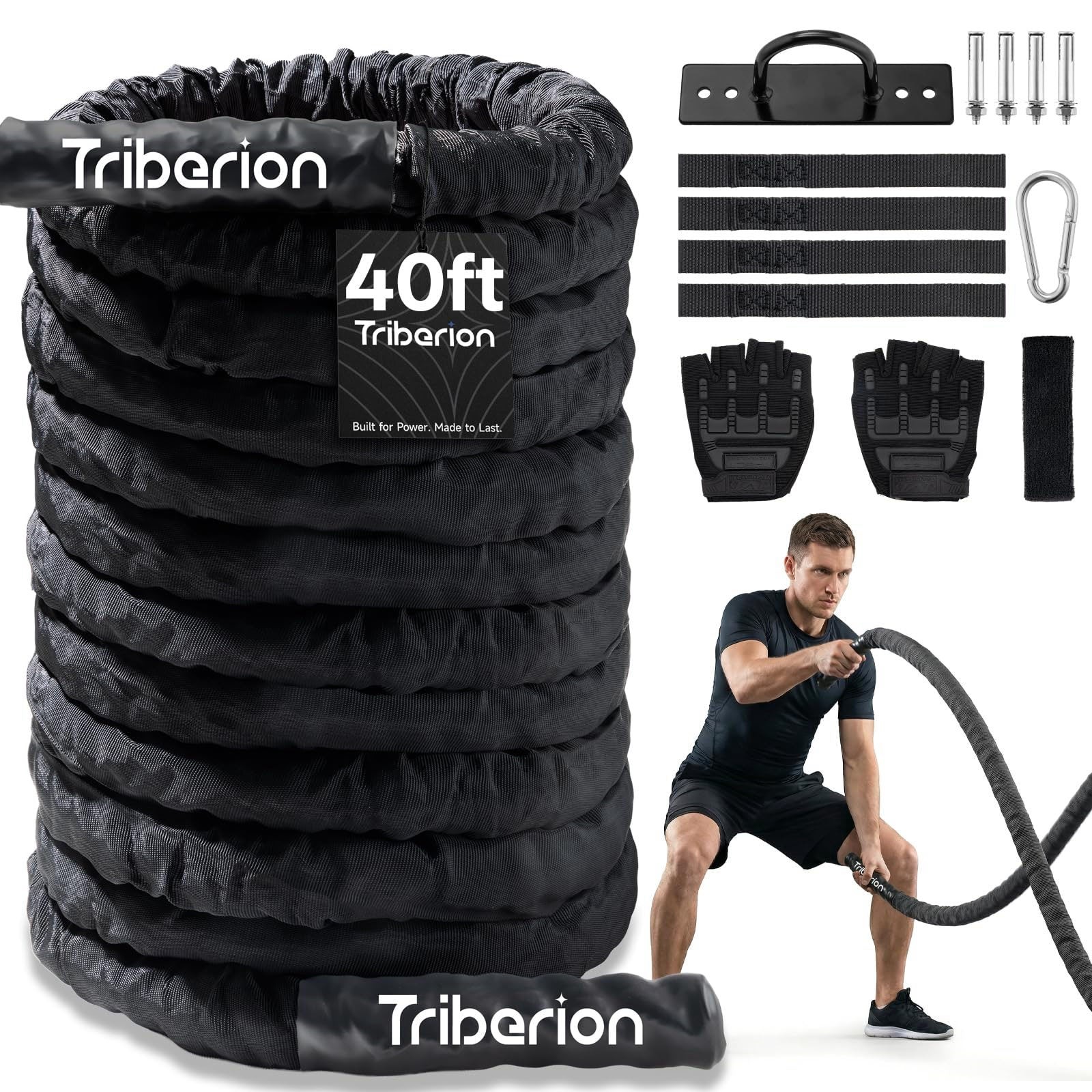 Battle Rope for Home Gym Workout