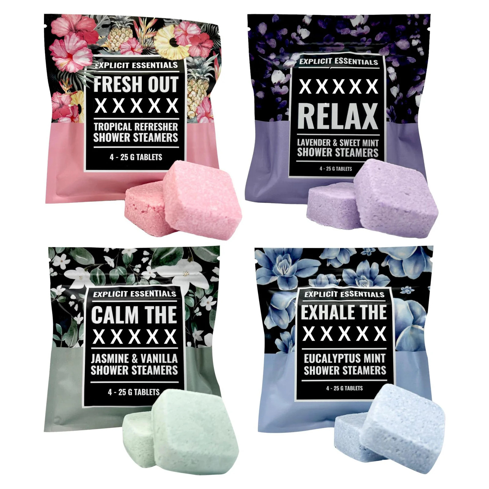 Explicit Essentials Shower Steamers Gift Set