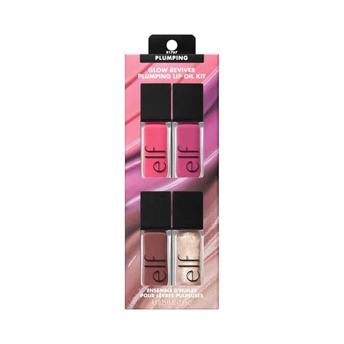 e l f Glow Reviver Plumping Lip Oil Kit