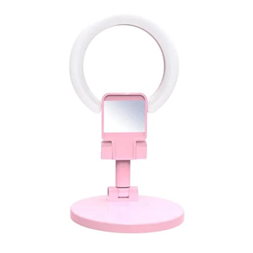Portable Rechargeable Selfie Fill with Stand and Mirror for