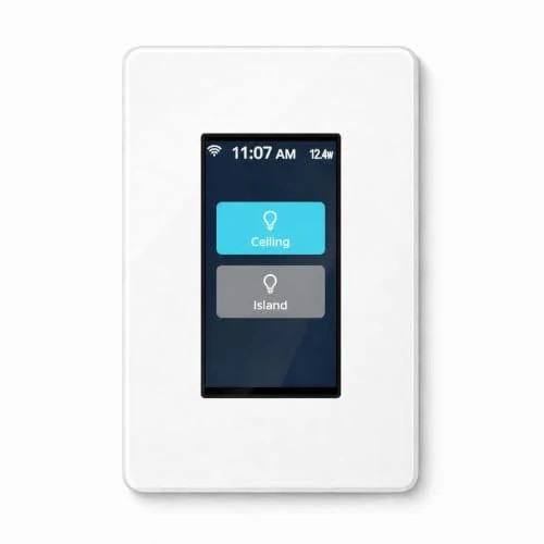 L9 1 or 2 Load LCD Smart Light Switch Radar Activated Screen