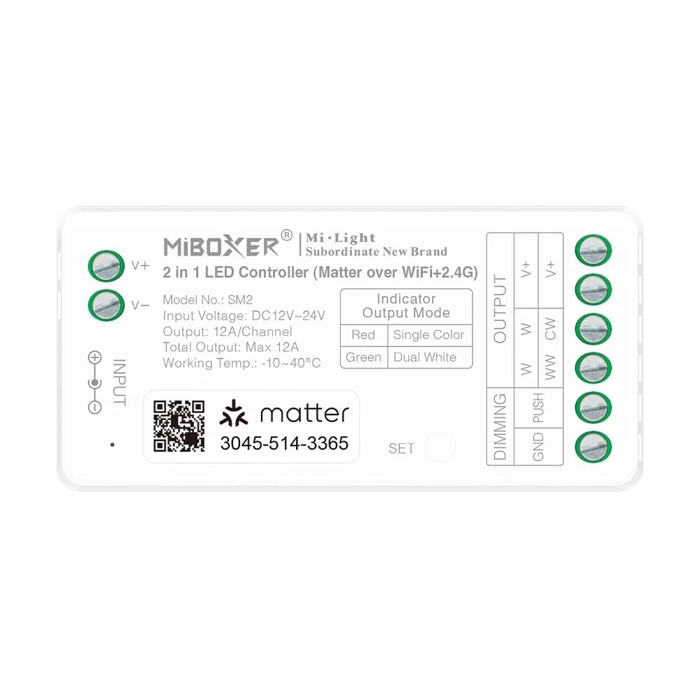 LGIDTECH SM2 Miboxer 2 in 1 Matter LED Strip Light