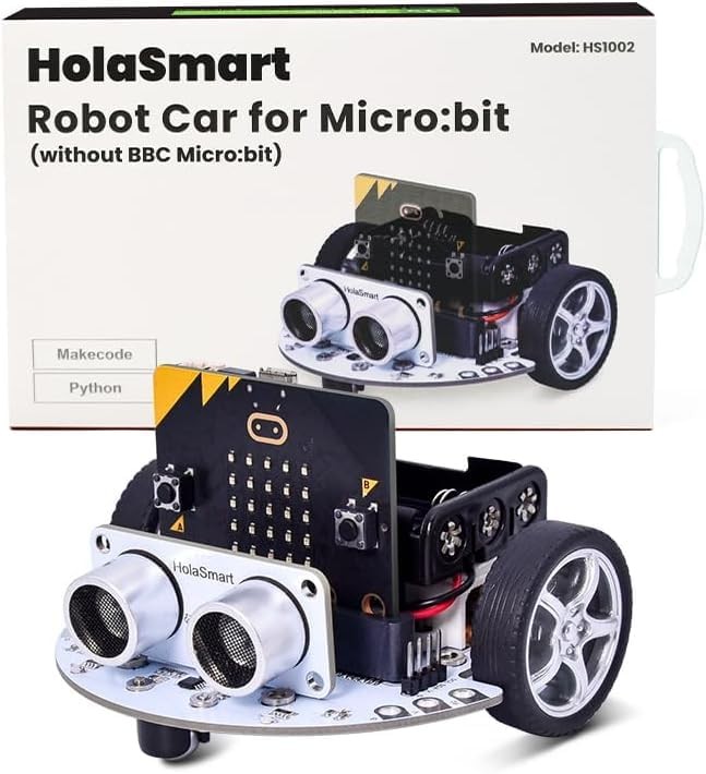 microbit DIY Mini Coding Robot Car Kit Compatible with BBC