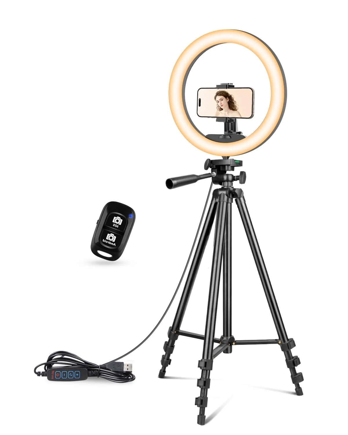 UBeesize 12 inch Ring Light with Stand Selfie Ring Light