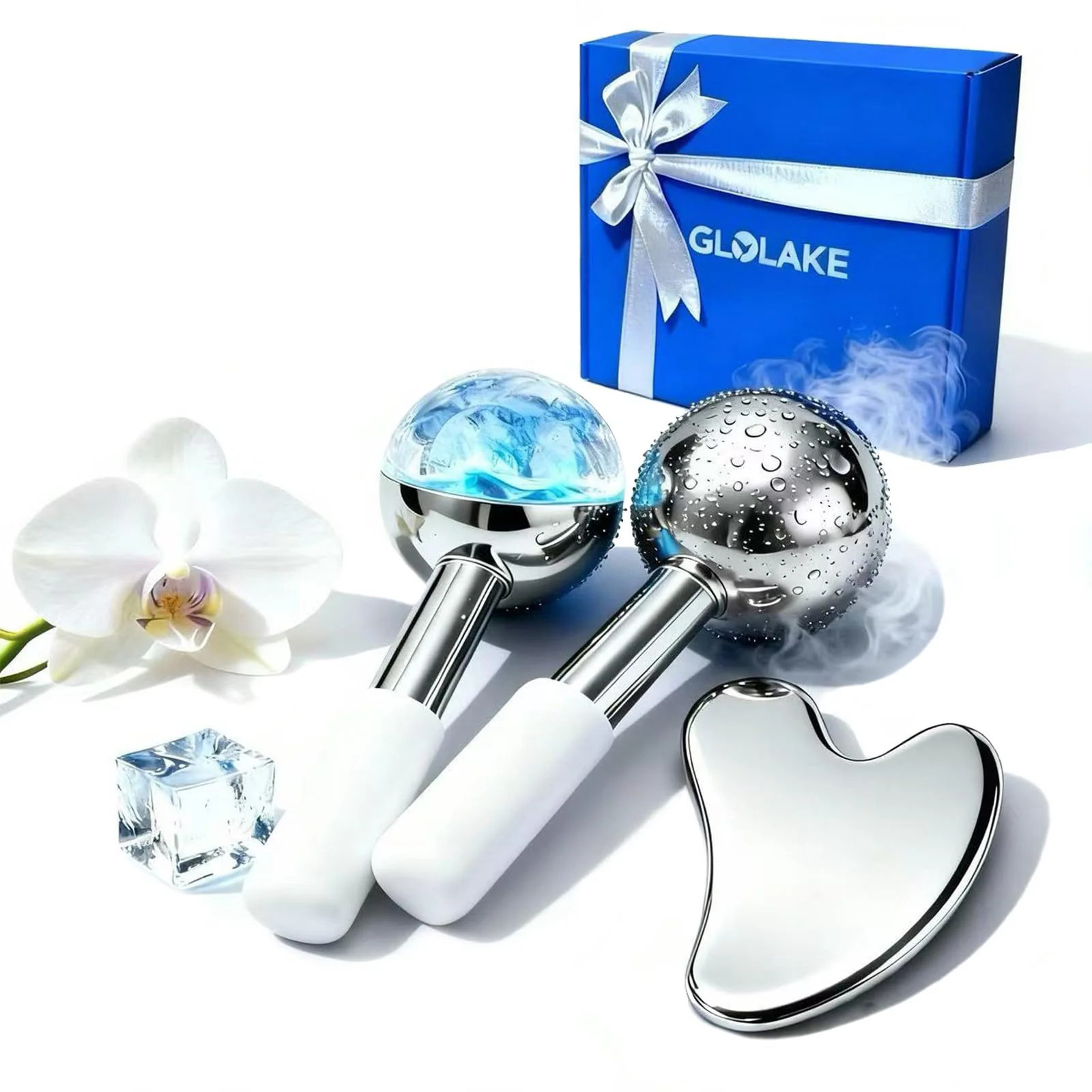 304 Stainless Steel Ice Roller for Face Eyes with Gua Sha 3