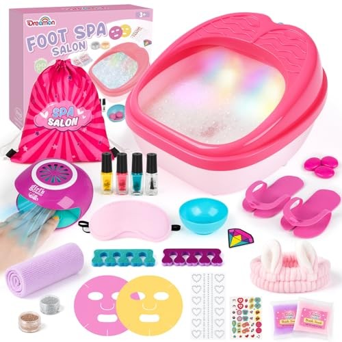 Dreamon Kids Foot Spa Nail Kit Set 25 Pcs Kids Spa Day Kit