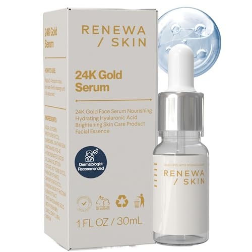 24K Gold Niacinamide Serum for Face Hydrating Brightening