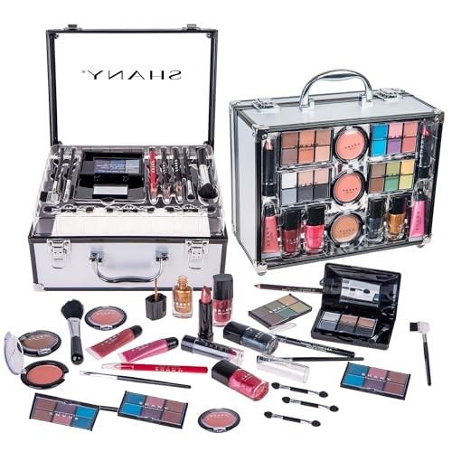 SHANY Carry All Trunk Makeup Train Case with Re usable