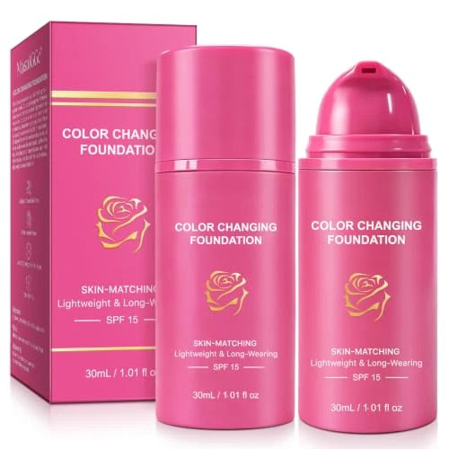 Color Changing Foundation for Mature Skin Self Adjusting