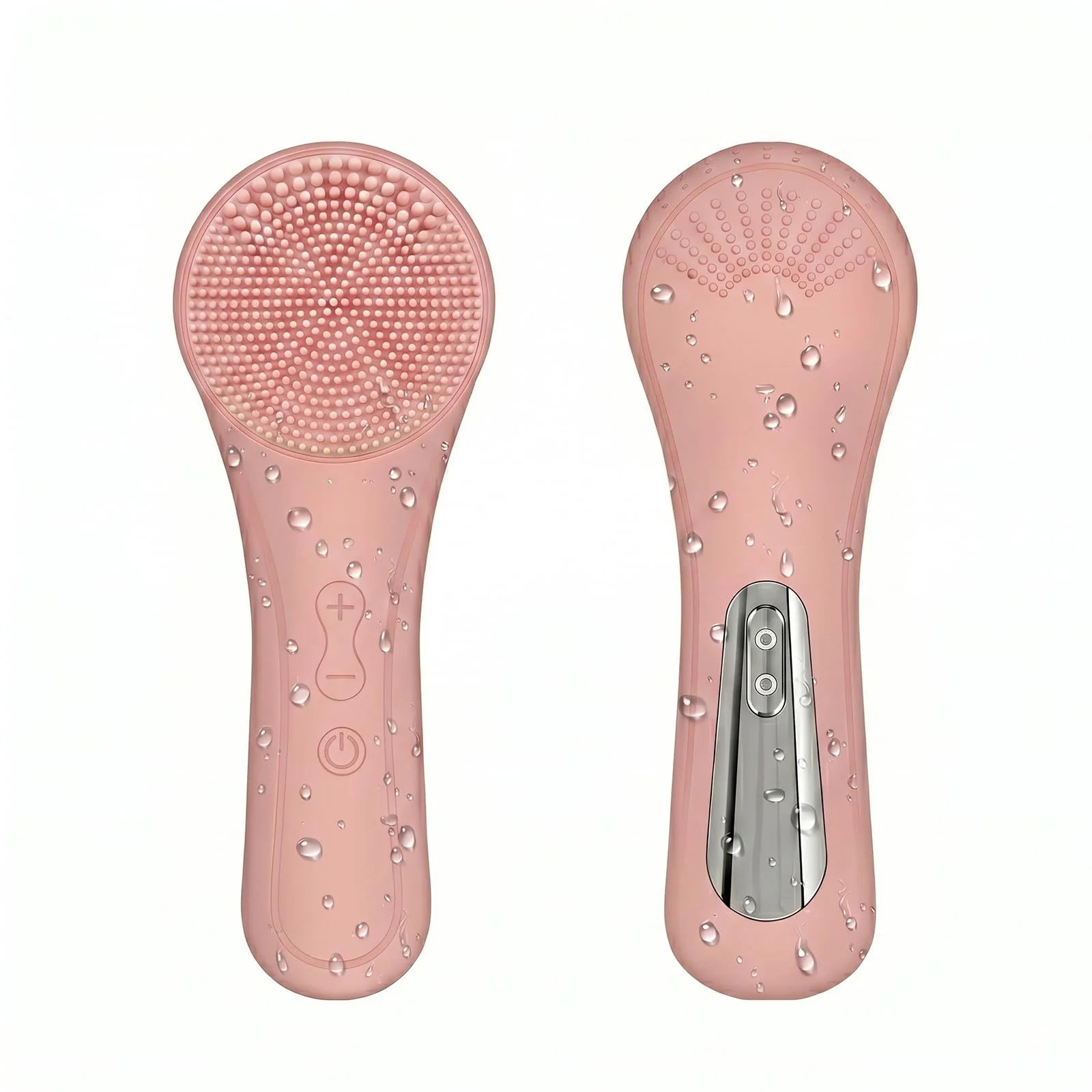 Silicone Facial Cleansing Brush 2 in 1 Rechargeable Face