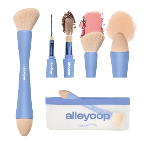 Alleyoop Multi Tasker 4 in 1 Travel Makeup Brush Set Blush