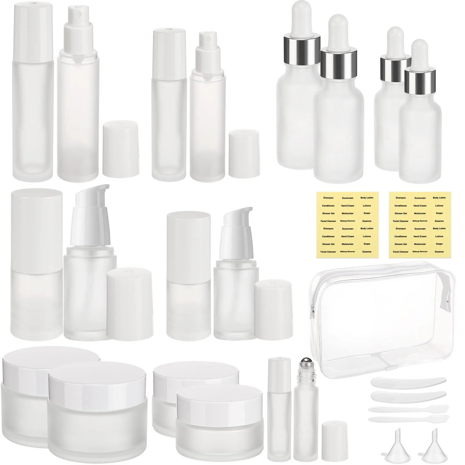 Blushtier 27 Pack Travel Skincare Containers Set 0 4 0 51 0